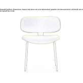 Fabric chair with open backrest Koeping