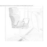 Swivel fabric chair with 4-star base Candir