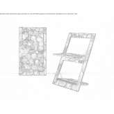 Folding plywood chair Gaviao