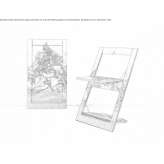 Folding plywood chair Gaviao