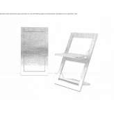Folding plywood chair Gaviao