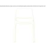 Garden chair made of polypropylene, stackable Portici