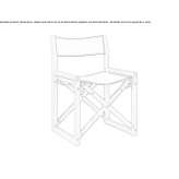 Folding beech chair Brech