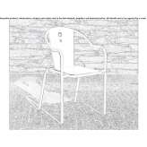 Garden chair with stackable armrests Breaza