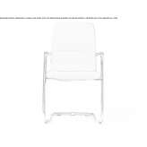 Fabric chair on supports with armrests Gageni