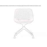 Fabric chair on trestles Bargemon