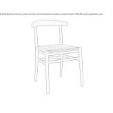 Beech chair with open backrest Rieste