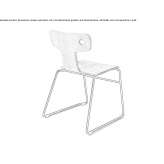 Wooden chair based on a sleigh Cumaribo