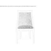 Chair upholstered with fabric Jatiel