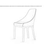 Fabric chair Rainier