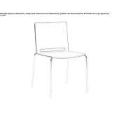 Stackable plastic reception chair Sveg