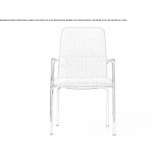 Fabric reception chair with armrests Gageni