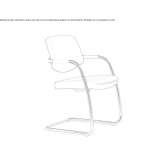 Upholstered chair on supports Torija