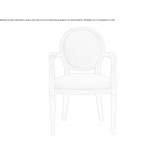 Beech chair with armrests Aris