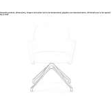 Reception chair on trestles with armrests Tupiza