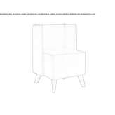 Fabric chair with armrests Aying