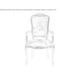 Beech chair with armrests Zaborze