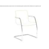 Fabric reception chair with cantilever Bunbury