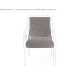 Chair upholstered in fabric with armrests Curtea