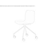 A chair with a "classic" fixed base and wheels Tarcal