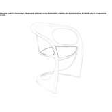 Cantilever chair with armrests Zabnica