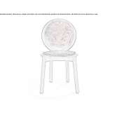 Harald chair upholstered with cotton and walnut Sellye