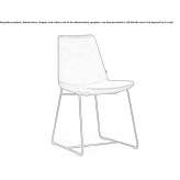 A chair upholstered with eco-leather on a sled base Tervel