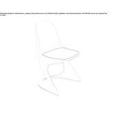 Plastic chair on a support Zabnica