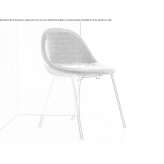 Reception chair upholstered with fabric Antioch