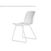 Powder-coated steel chair Catoosa