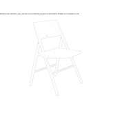 Folding plastic chair Bennwihr