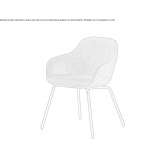 Upholstered chair with armrests Moonah