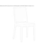 Solid wood chair that can be stacked Barcani