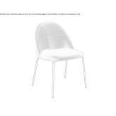 Chair with a base on 4 steel legs Khosta