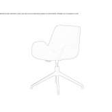 Swivel chair with 4-star base "Office" Osesti