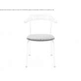 Stackable beech chair with integrated cushion Linthal