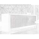 Glass reception counter Balda