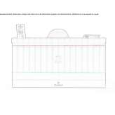 Leather reception counter with built-in lighting Bulancak