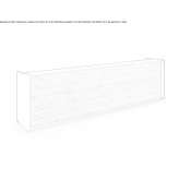 Melamine reception desk Testico