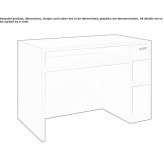 Reception desk made of melamine-coated chipboard Bussum