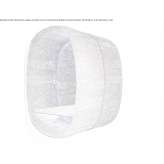 Acoustic, multimedia office booth made of fabric, with built-in lighting Assoro