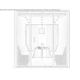 Acoustic office booth with built-in lighting Sardice