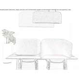 Sound-absorbing desk partition/wall-mounted telephone booth Esher