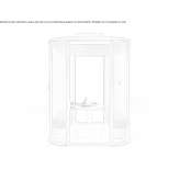 Office booth made of acoustic fabric Hatzfeld
