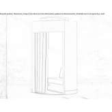 Office booth made of acoustic fabric Goiesti