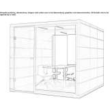 Conference capsule made of acoustic fabric Ortisei