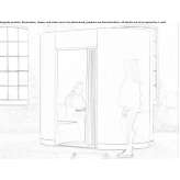 Conference capsule made of acoustic fabric Goiesti