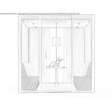 Office booth with built-in lighting for a coffee break Sardice