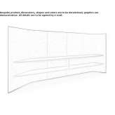 Freestanding oak office screen Studenok