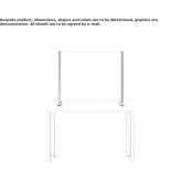 Glass and aluminum desktop screen Ivanesti